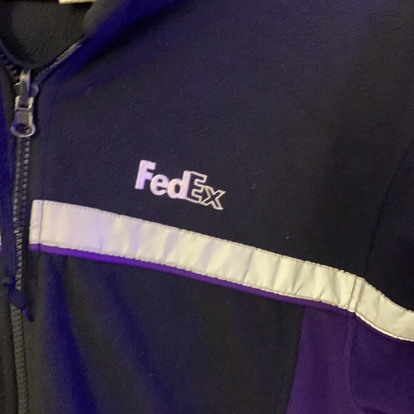 FedEx Full Zip zip Hoodie Used - Picture 5 of 6